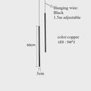 Axyaa Minimalist Long Pendant Lights for Living Room Bedroom Chandeliers