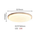 Axyaa Modern Cream Style LED Ceiling Light Fixtures for Warm Room, Corridor, Living Room, Restaurant