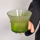 Axyaa Gradient Color Stripe Glass Cup for Coffee, Cold Drinks, Latte - 200ML
