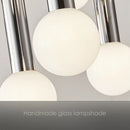Axya Bauhaus Style Retro Chandelier for Living Room, Bedroom, or Dining Room