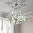 Axyaa French Crystal Chandelier: Luxurious Retro Style Living Room Dining Light