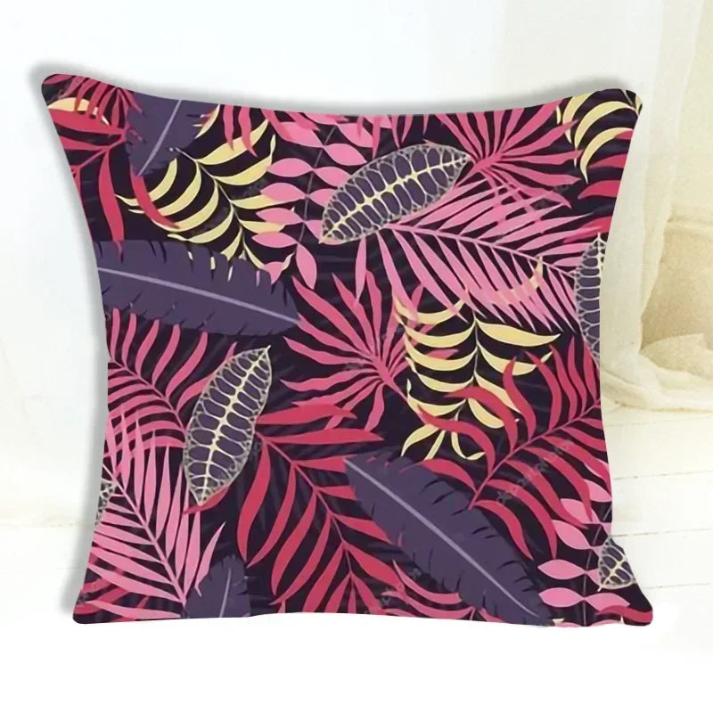 Abstract Leaf Cushion Cover by Axyaa - 45*45cm
