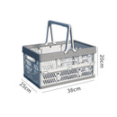 Axyaa Large Capacity Foldable Storage Basket with Handle for Outdoor Picnics