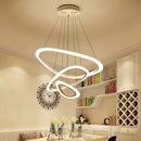 Axyaa Circular Pendant Light: Nordic Minimalist Dining Room Display