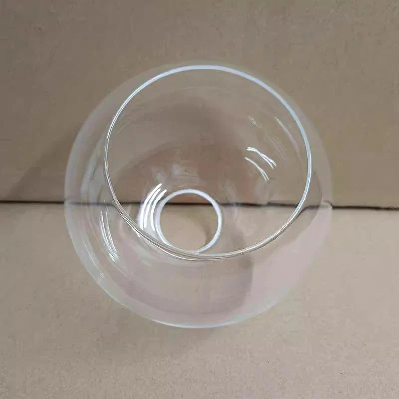 Axyaa Modern Globe Pendant Lampshade E27/E28 Clear Amber Gray for Chandelier Ceiling Light