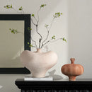 Geometric Abstract Ceramic Vase for Flower Arrangement by Axyaa