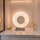 Axyaa Ferris Wheel LED Desk Lamp White Fabric Table Lamp
