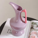 Axyaa Ceramic Handle Vase Hydroponics Terrarium Flower Arrangement Home Decor