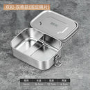 Axyaa Stainless Steel Divided Lunch Box with Lid - 800ML Insulated Food Container