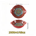 Axyaa Bohemian Amphora Soup Bowl Ceramic Noodle Ramen Large Tableware Bowl