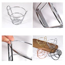 Axyaa French Fries Cone Basket Holder Set - Food Display Rack with Dip Dishes & Chicken Snack Bowl