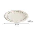 Axyaa Floral Patterns Ceramic Plate Set