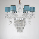 Axyaa Gold Luxury Crystal Chandelier - Elegant 6-Head Nordic Design