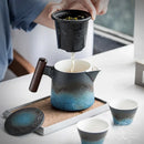 Axyaa Ceramic Tea Set Cup Portable Kung Fu Teaware Gift Box