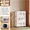 Axyaa Foldable Storage Box, Heavy-Duty with Wheels, Ideal for Snacks/Clothes/Books, Multiple Sizes