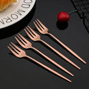 Axyaa Rose Gold Stainless Steel Cutlery Set - 20 Piece Dinnerware Flatware