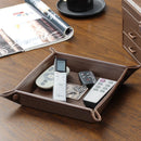Axya Retro PU Leather Dice Rolling Tray & Key Storage Box