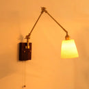 Axyaa Walnut Wood LED Wall Lamp Sconce Rotate Bedside Light