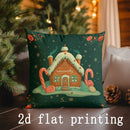 Axyaa Christmas Cushion Covers with Festive Prints for Sofa Bedroom Car