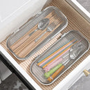 Axyaa 304 Stainless Steel Dishwasher Basket with Chopstick Holder - Save Space and Drain Efficiently