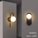 Axyaa Modern Glass Wall Sconce Bedside Lamp for Bedroom, Living Room & Staircase