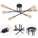 Axyaa 6-Head Iron Ceiling Chandelier for Home Decor and Dining Room