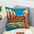 Axyaa Toiletpaper Body Pillow Cover 40x40 Decorative Cushion Case for Bed and Sofa