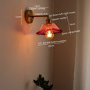 Axyaa Copper LED Wall Lights Modern Style Glass Wall Lamp
