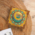 Moon Printed 45x45cm Short Plush Cushion Cover for Home Decor by Axyaa