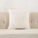 Velvet Plush Pillowcase by Axyaa - White Pink Fluffy Soft Throw Pillow Cover