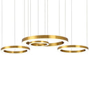 Axyaa Gold Ring LED Pendant Light for Dining & Living Room