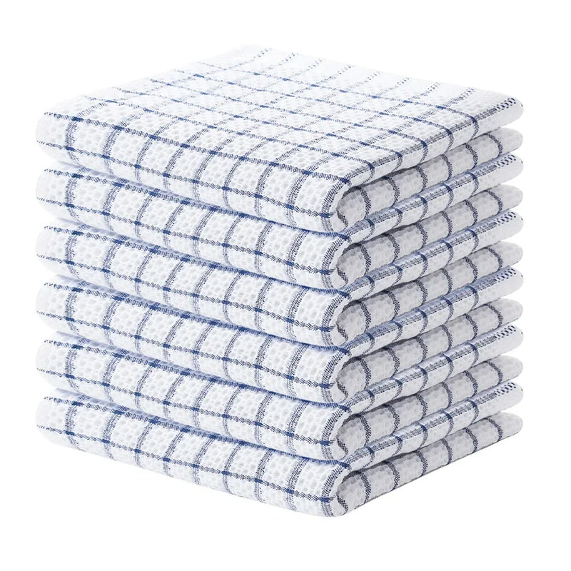 Axyaa Cotton Dishcloth Kitchen Towel Set Super Absorbent Home Cleaning Cloths