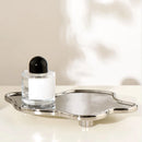 Axya Cloud Tray: Silver Ceramic, Jewelry Display, Table Decor, Home Luxury