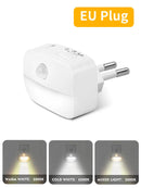 Axyaa Motion Sensor LED Night Light 3 Color Temperature Infrared Induction Emergency Lamp