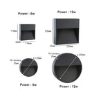 Axyaa LED Stair Light - Outdoor Step Wall Lamp Waterproof Aluminum Foot Light