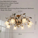 Axyaa Retro Glass Chandelier | Luxury Transparent Pendant Lamp for Home, Hotel, Villa