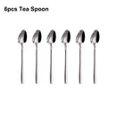 Axyaa 21-Piece Stainless Steel Cutlery Set - Mirror Finish Elegant Tableware