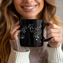 Dandelion & Musical Notes Mug for Music Lovers by Axyaa