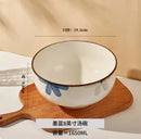 Axyaa 8-inch Ceramic Noodle Soup Bowl - Premium Large Instant Noodle Bowl