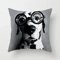 Axyaa Spectacle Dog Print Pillow Cover 45x45CM