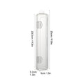 Axyaa Clear Toothbrush Travel Case Organizer Holder - Portable & Durable Storage Container
