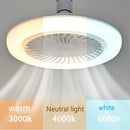 Axyaa LED Ceiling Fan Lamps with 3 Speeds, E27 Base, Infinitely Dimmable for Home Lighting
