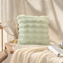 Axyaa Bubble Rabbit Fleece Pillowcase: Cozy Solid-Color Plush Cushion Cover for Autumn/Winter