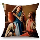 Jesus Christ Portrait Axyaa Cushion Cover: Home Decor Oil Painting Car Art Pillow Cover