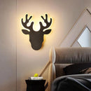 Axyaa Deer Acrylic LED Wall Lamp for Stylish Bedroom and Living Room Lighting