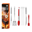 Axyaa 21-Piece BBQ Tool Set, Stainless Steel, Outdoor Grill Bag