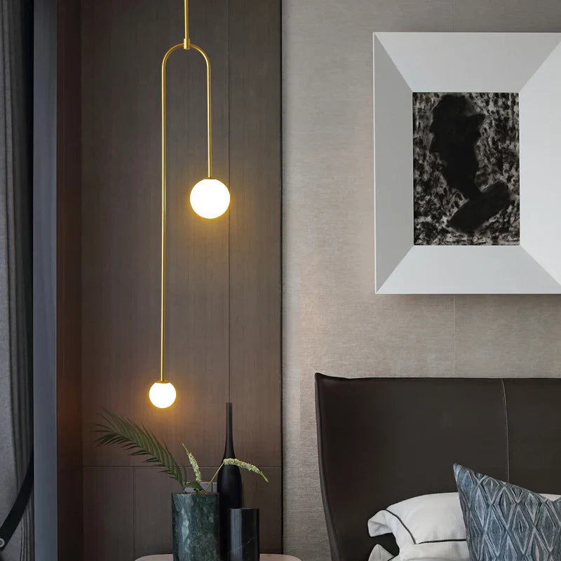 Axya Minimalist Nordic LED Pendant Lamp for Bedroom, Bar, and Home Decor