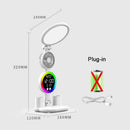 Axyaa Rechargeable Study Desk Lamp with Fan, Clock Display & LED Reading Light