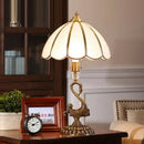 Axyaa Modern Swan Copper Table Lamps - Creative LED Desk Light for Home Décor
