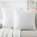 Axyaa Decorative Lumber Throw Pillow Covers - Set of 2